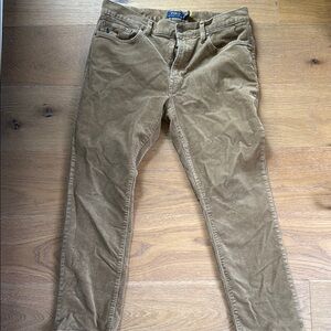 Polo by Ralph Lauren Tan Corduroy Trousers